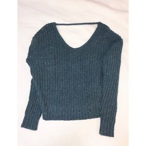 Open Back Twist Detail Sweater